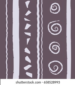 Abstract brown striped pattern vector 