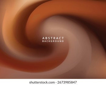 Abstrakte Brown Swirl Hintergrund Vektor perfekt für digitale Tapeten, Web-Design, Plakate, Cover und kreative Branding-Projekte.