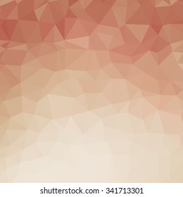 Abstract BROWN TAN Polygonal Mosaic Background, Creative Business Design Templates. Illustration Vector