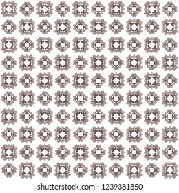  abstract brown texture on white background. Arranged in a staggered manner two medium floral fractal patterns.
