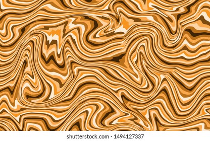 Abstract brown tone line marble background vector illustration.