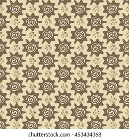 abstract brown tone seamless pattern background, vector illustration