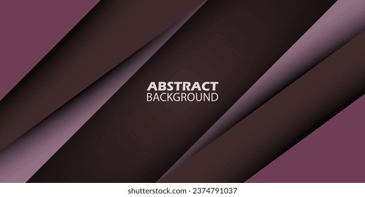 Abstract brown triangle on dark color geometric design. Modern overlap papercut futuristic background vector illustration. Eps10 vector