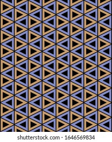 Abstract brown and violet triangles vector pattern on black background for background backdrop wallpaper textile.