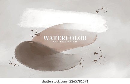 abstract brown watercolor background suitable for decoration, wall decoration, posters, banners and so on