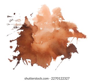 abstrakter brauner Aquarellfarbenrosa-Hintergrund 