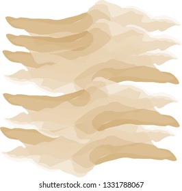 Abstract brown watercolor paint brush and strokes pattern background