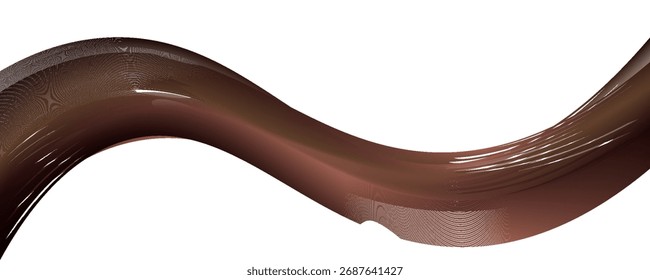 Abstract Brown Wave Design Background. eps 10
