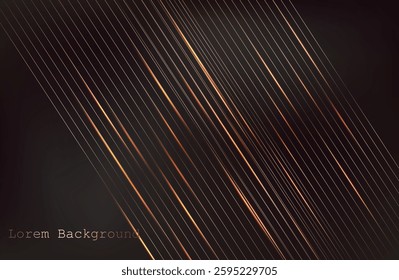 Abstract brown wave Geometrical Background Connection wave structure. Science background. Connecting dots and lines. Big data visualization and Business .mocha mousse Vector illustration