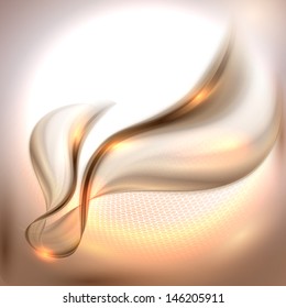 Abstract brown waving background
