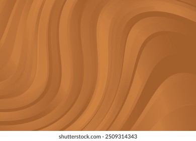 Abstract brown wavy pattern, elegant background. Aesthetic chocolate or coffee color wallpaper with geometric curvy lines texture backdrop. Perfect for beauty presentation, web banner, poster