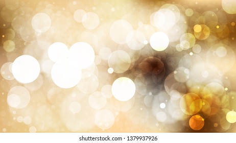 Abstract Brown and White Blur Lights Background Vector