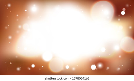 Abstract Brown and White Blurred Bokeh Background