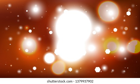 Abstract Brown and White Blurred Lights Background Vector Graphic