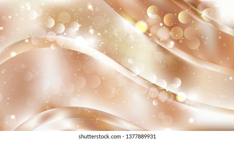 Abstract Brown and White Blurry Lights Background Image