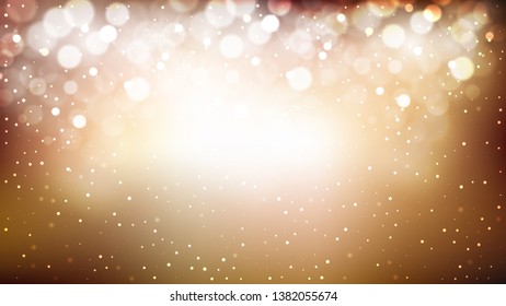 Abstract Brown and White Bokeh Background
