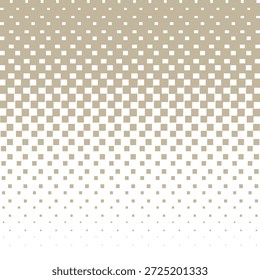 Abstractas patrón cuadrado de semitono de moda hipster geométrico de color marrón y blanco.