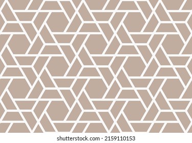 abstract brown white triangle pattern, geometric polygon texture background, vector illustration, natural line art