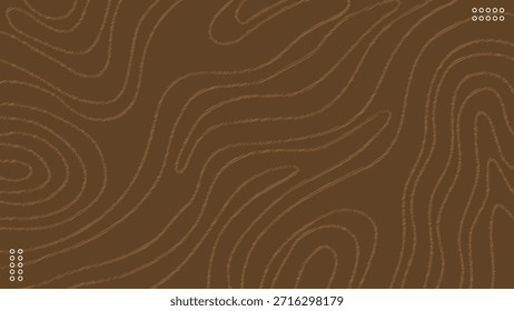 Abstrakte braune Holztextur Hintergrund Scribble Kontur Linienmuster. Vektorgrafik
