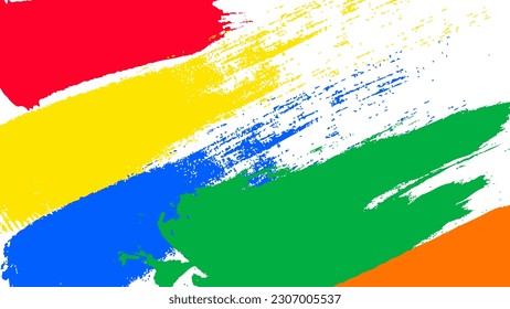 abstract brush background with pride month theme