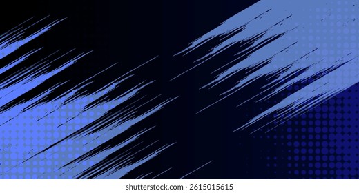 Abstract Brush Background with Sporty Style and Halftone Effect. Brush Stroke Illustration for Banner, Poster, or Sports Background. Scratch and Texture premium 