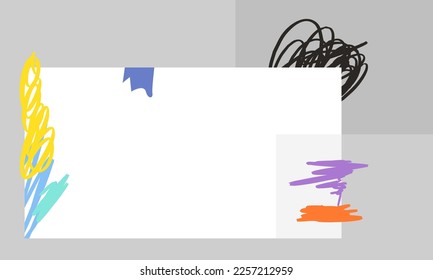 Abstract brush backgrounds. Hand drawn various shapes and doodle objects. Contemporary organic modern trendy vector illustrations. Every background is isolated. colorfulcolors