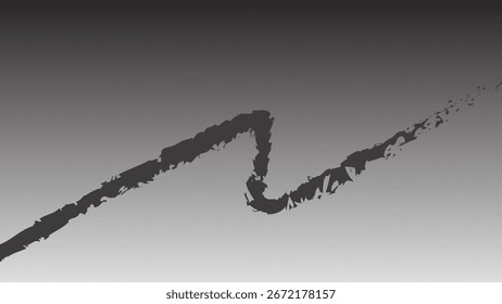 Pincel Abstractas y gradiente de partículas de onda de puntos en el fondo. Plantilla de la línea de pincel.
