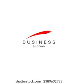 Abstract brush paint art stork logo design editable business vector brand identity image 