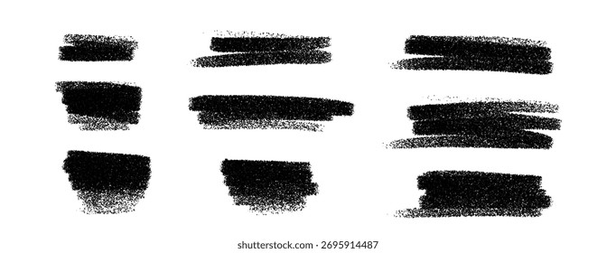 Pincel Abstractas y trazos de pintura formando un fondo texturizado. Líneas de tinta ásperas, salpicaduras y efectos de pincel seco crean un diseño de Vector dibujado a mano con grunge, papel y Elementos