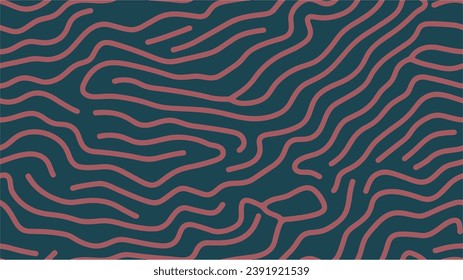 Abstract brush pattern. Marine watershed. Modern stylish texture with smooth natural maze. Vintage pattern. Vector. Modern stylish texture. Abstract wave pattern. Compound organic shapes. Seamless.