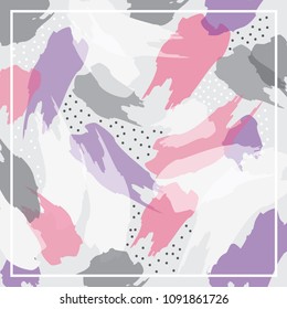 abstract brush pattern scarf design