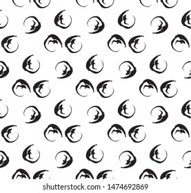 Abstract brush seamless pattern. Vector background for mobile app, web design, print materials, etc.