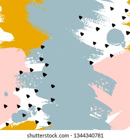 abstract brush Seamless Patterns