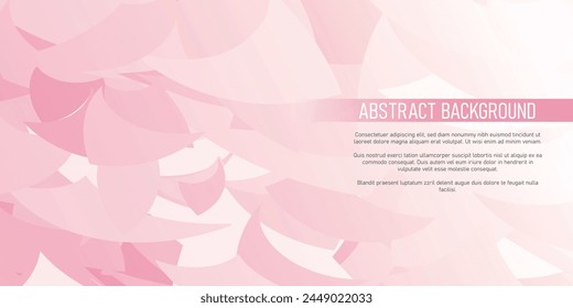 Abstract brush shapes pink background