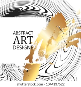 Abstract brush stroke calligraphy art style background. Template for text, poster, card, banner, brochure and web design. 