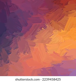 abstract brush stroke grunge effect blended purple red orange mustard yellow rainbow gradient background