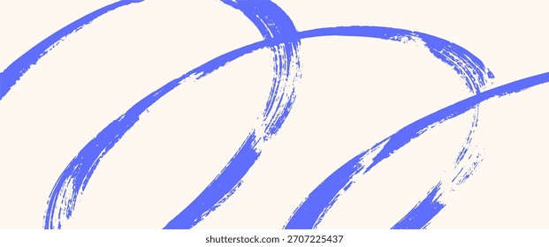 Abstract brush stroke pain background. Rough modern dynamic banner.