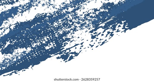 Abstract brush stroke painting Blue and white brush seamless pattern Dirty blue, navy pattern. Gruge texture seamless background. 