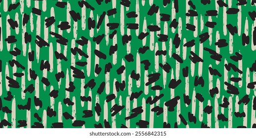 Abstract brush stroke painting seamless pattern illustration. Modern paint line background
