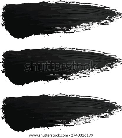 Abstract brush stroke patterns in varying degrees of intensity and texture