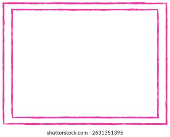 abstract brush stroke pink border frame vector 