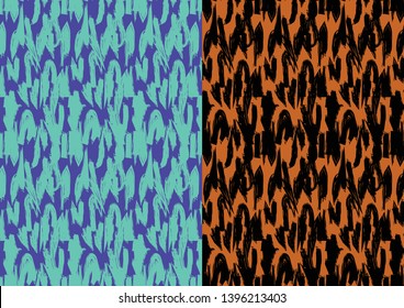 Abstract Brush Stroke Seamless Pattern