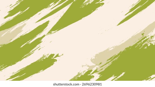 Abstract brush strokes background, green brushes background
