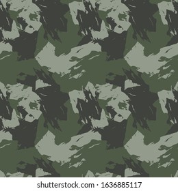 Abstract Brush Strokes Camouflage Seamless Pattern for fashion prints, patterns and backgrounds