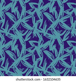 Abstract Brush Strokes Floral Seamless Pattern for fashion prints, patterns, backgrounds