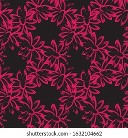 Abstract Brush Strokes Floral Seamless Pattern for fashion prints, patterns, backgrounds