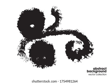 Abstract brush strokes. Hand drawn illustrations. Usable for advertisement, banners, card, book cover, brochure, decoration, poster, web header template and etc.