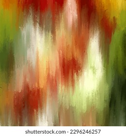 Abstract brush strokes hand painted wall art design