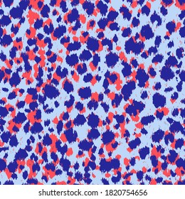 Resumen Pincel de brotes Estrollo Leopardo Quetah Piel animal Patrón vectorial infinito Fondo aislado