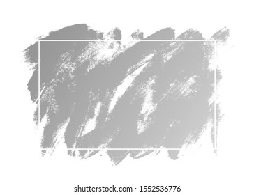 Abstract brush strokes paint with texture isolated on white
